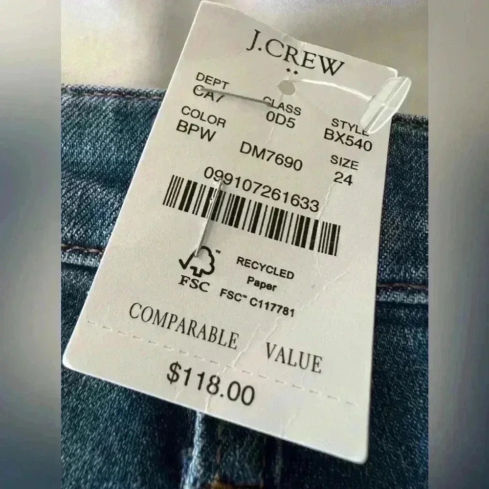 JCREW Flare crop mid-rise jean in all-day stretch - NWT